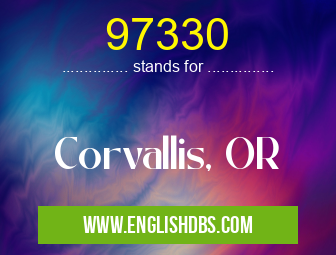97330 means Corvallis, OR 97330