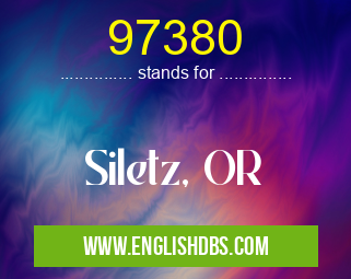 97380 means Siletz, OR 97380