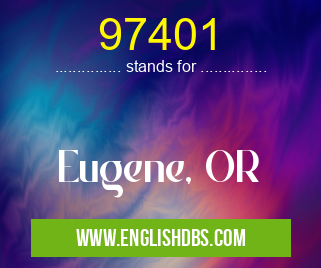 97401 means Eugene, OR 97401