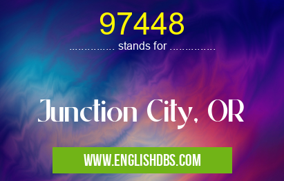 97448 means Junction City, OR 97448