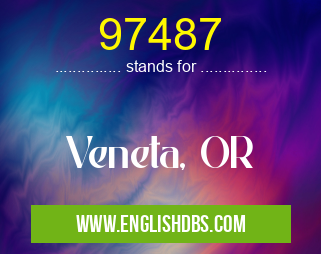 97487 means Veneta, OR 97487