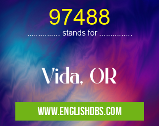 97488 means Vida, OR 97488