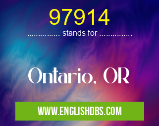 97914 means Ontario, OR 97914