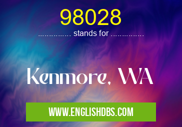 98028 means Kenmore, WA 98028
