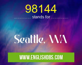 98144 means Seattle, WA 98144