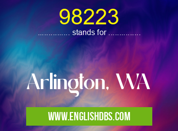 98223 means Arlington, WA 98223
