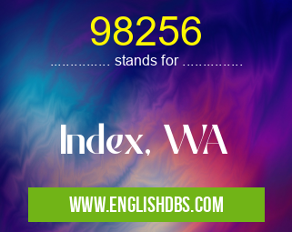 98256 means Index, WA 98256