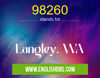98260 means Langley, WA 98260