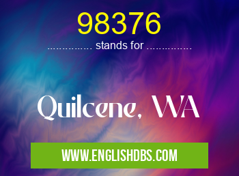 98376 means Quilcene, WA 98376