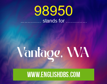 98950 means Vantage, WA 98950
