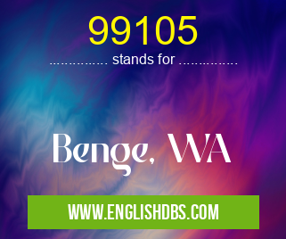 99105 means Benge, WA 99105