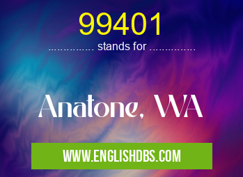 99401 means Anatone, WA 99401