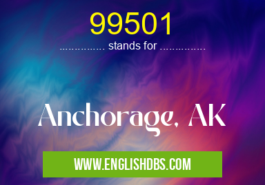 99501 means Anchorage, AK 99501