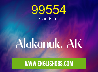 99554 means Alakanuk, AK 99554