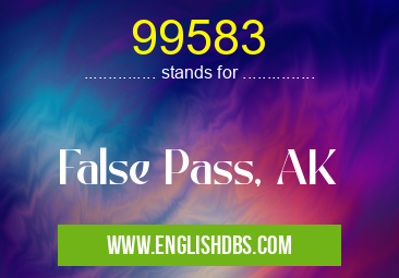 99583 means False Pass, AK 99583