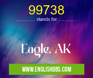 99738 means Eagle, AK 99738
