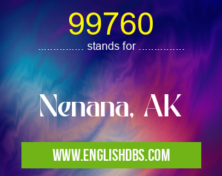 99760 means Nenana, AK 99760