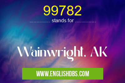99782 means Wainwright, AK 99782