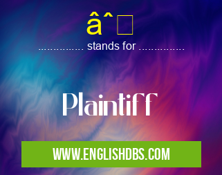∠means Plaintiff âˆ