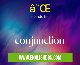 ☌ means conjunction ☌