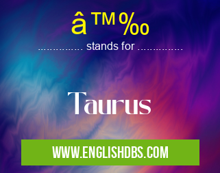 ♉ means Taurus ♉