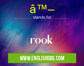 â™– means rook â™–