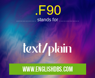 .F90 means text/plain .F90