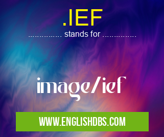 .IEF means image/ief .IEF