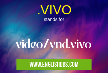 .VIVO means video/vnd.vivo .VIVO