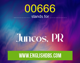 00666 means Juncos, PR 00666
