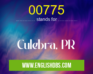 00775 means Culebra, PR 00775