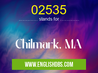 02535 means Chilmark, MA 02535