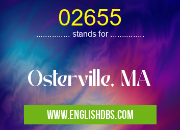 02655 means Osterville, MA 02655