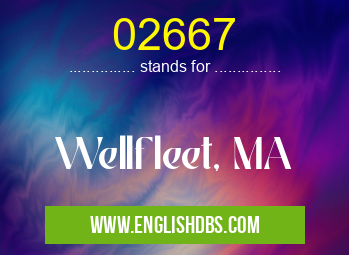 02667 means Wellfleet, MA 02667