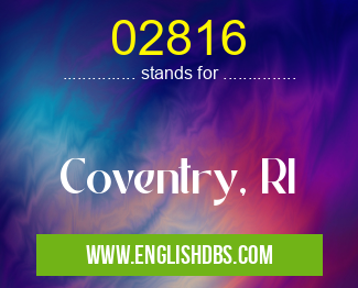 02816 means Coventry, RI 02816