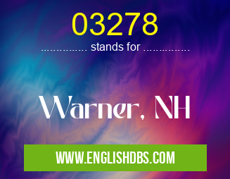 03278 means Warner, NH 03278