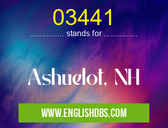 03441 means Ashuelot, NH 03441