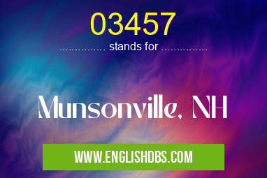 03457 means Munsonville, NH 03457