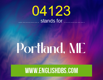 04123 means Portland, ME 04123
