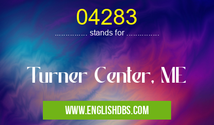 04283 means Turner Center, ME 04283