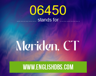 06450 means Meriden, CT 06450