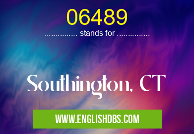 06489 means Southington, CT 06489