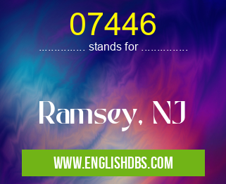 07446 means Ramsey, NJ 07446