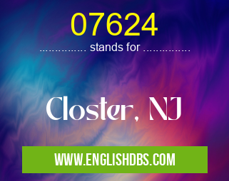 07624 means Closter, NJ 07624