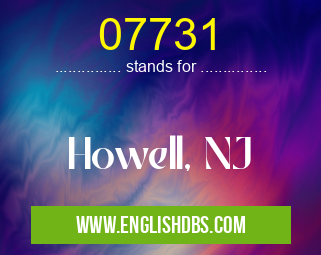 07731 means Howell, NJ 07731