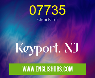 07735 means Keyport, NJ 07735