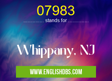 07983 means Whippany, NJ 07983