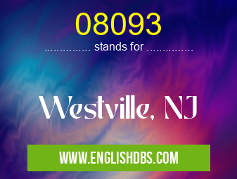 08093 means Westville, NJ 08093