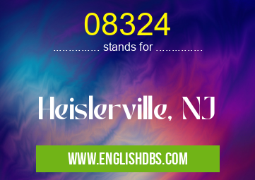 08324 means Heislerville, NJ 08324