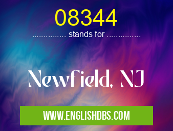 08344 means Newfield, NJ 08344